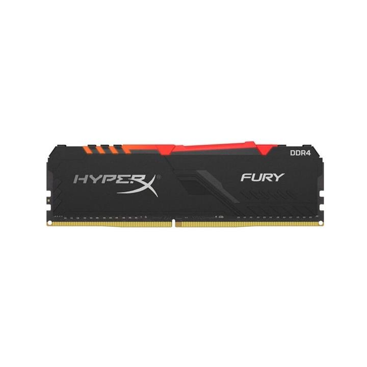 رم کینگستون مدل HyperX FURY RGB 3200MHz CL16 با ظرفیت 16 گیگابایت Kingston HyperX FURY RGB 16GB 3200MHz CL16 DDR4